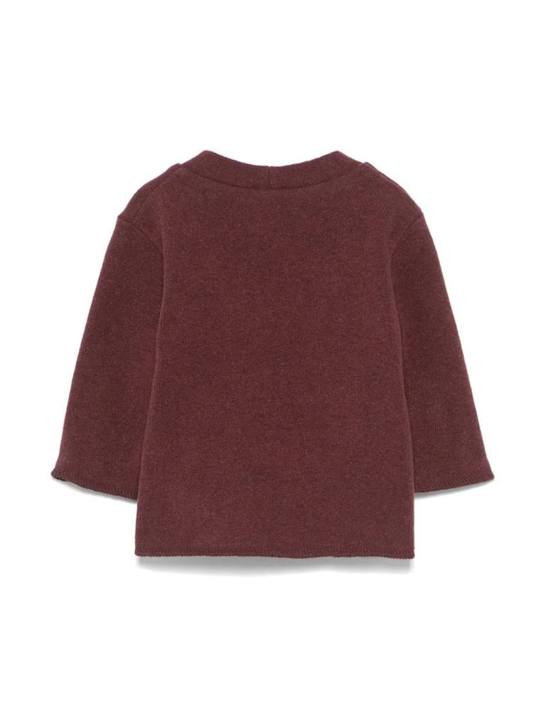 BABE & TESS Burgundy Cardigan Baby Boy 3