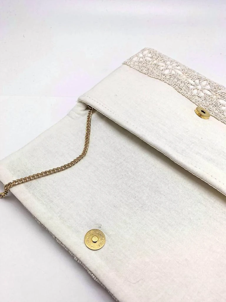 Pizzazz Pizzazz - Women
s Handmade Beaded Floral Clutch Bag 3