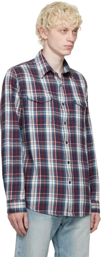 Ralph Lauren Navy & Off-WHite Custom Fit Shirt 2