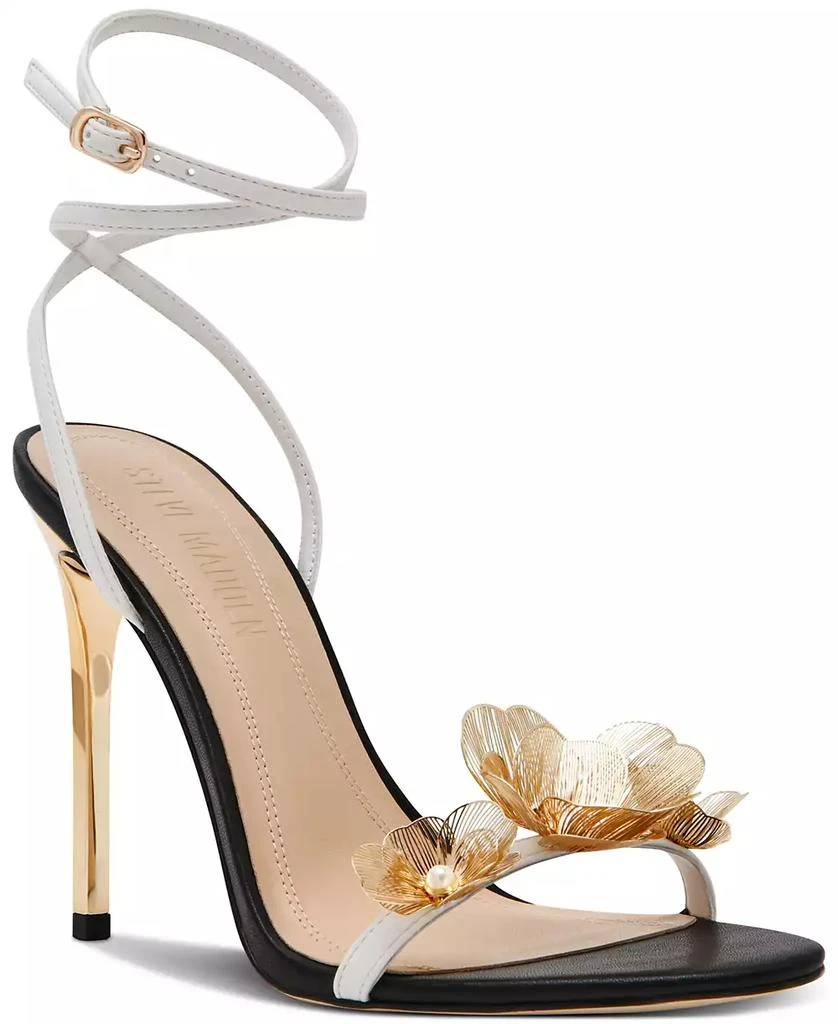 Steve Madden Women's Sheila Floral Embellished Stiletto Sandals 1