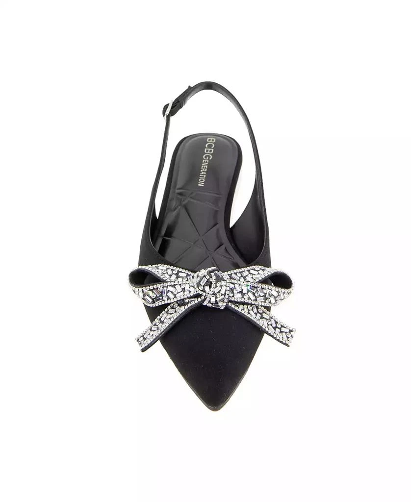 BCBG Women's Katly Pointed Toe Slingback Flats 7