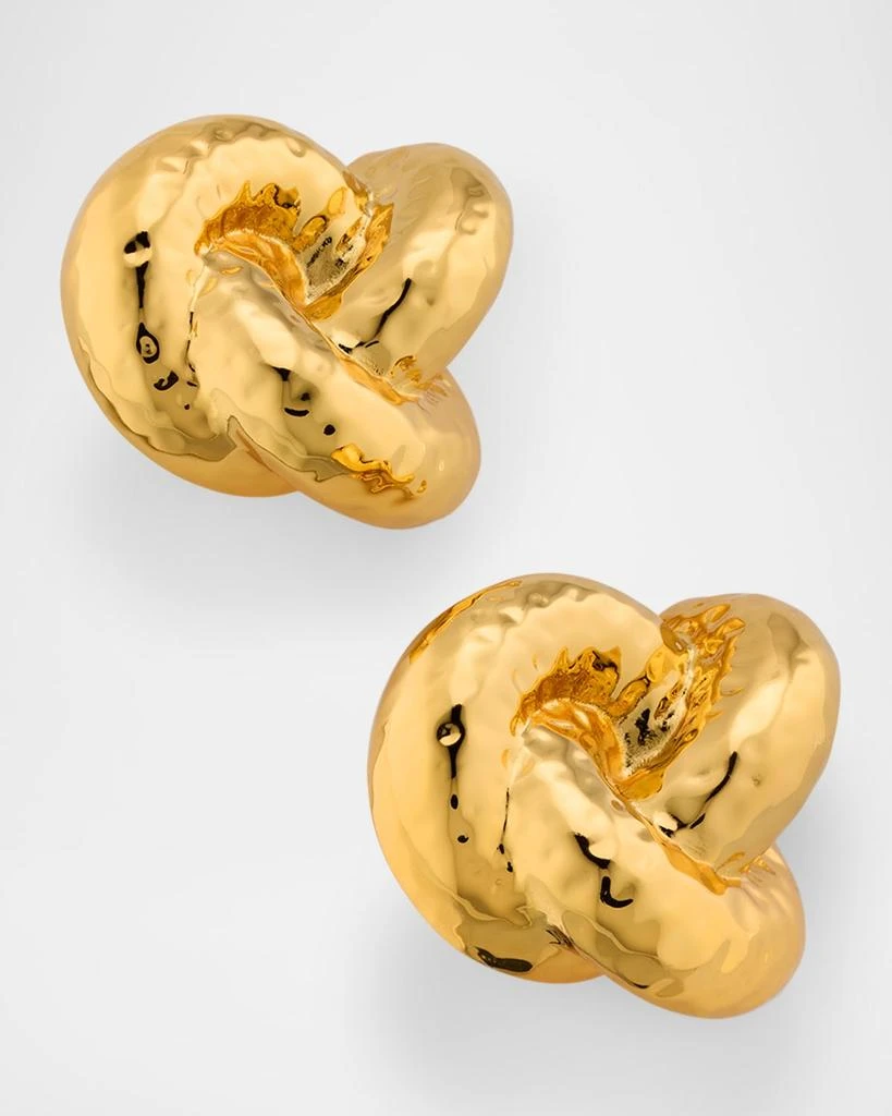 NEST Jewelry Hammered Knot Clip-On Earrings 3