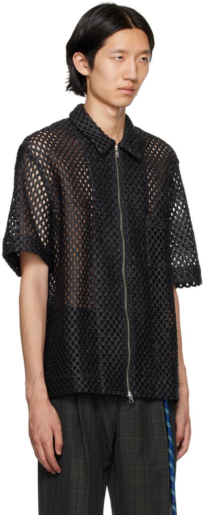 Song for the Mute Black Zip-Up Shirt