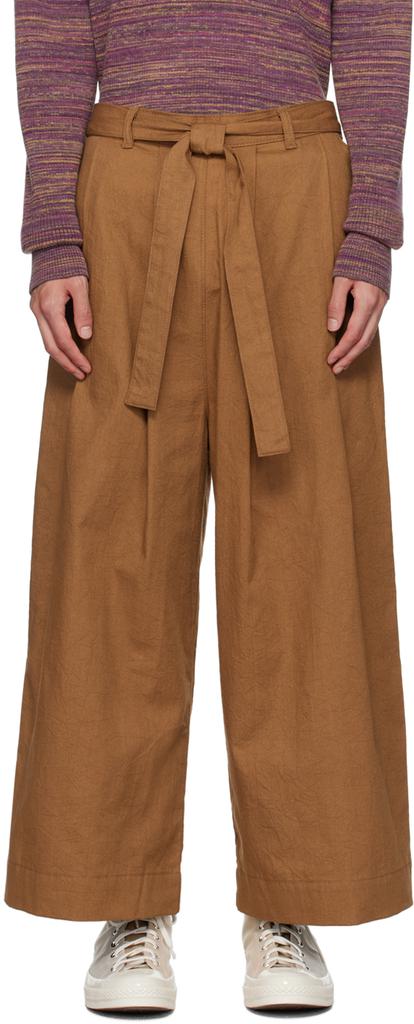 Naked & Famous Denim SSENSE Exclusive Brown Trousers