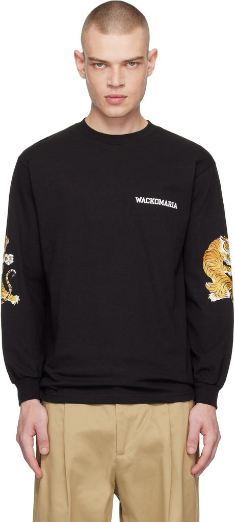 Tシャツ・カットソー WACKO MARIA NECK FACE / LONG SLEEVE T-SHIRT Wacko Maria Neck Face Double-Sided Logo Long Sleeve Cotton T