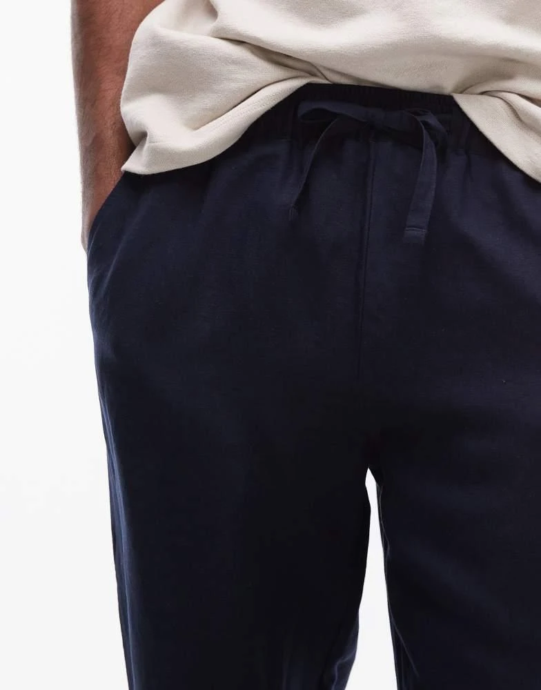 Shop Topman wide leg linen trouser in navy on Sale at BeyondStyle  Get 40%  Off Topman wide leg linen trouser in navy with Limited-Time Flash Deals,  Exclusive Discounts, and Special Offers.