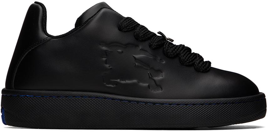 Shop Black Leather Box Sneakers on Sale at BeyondStyle – Get