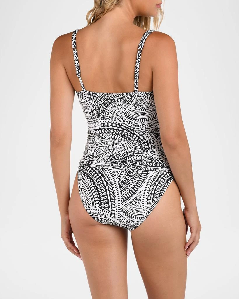 La Blanca Dream Catcher Sweetheart Tankini Swim Top 3