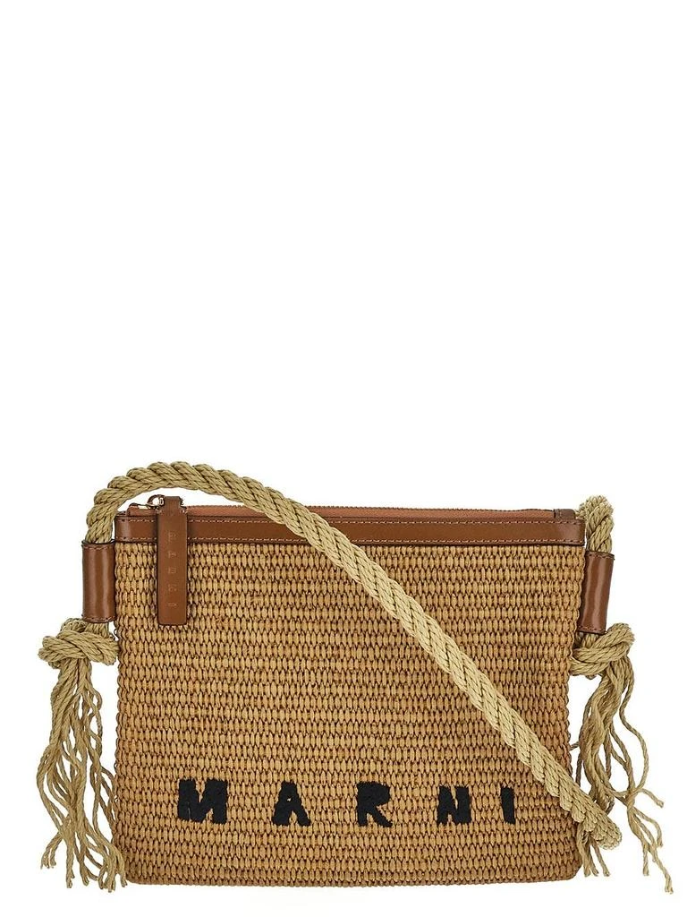 Marni Raffia Effect Crossbody Bag 1