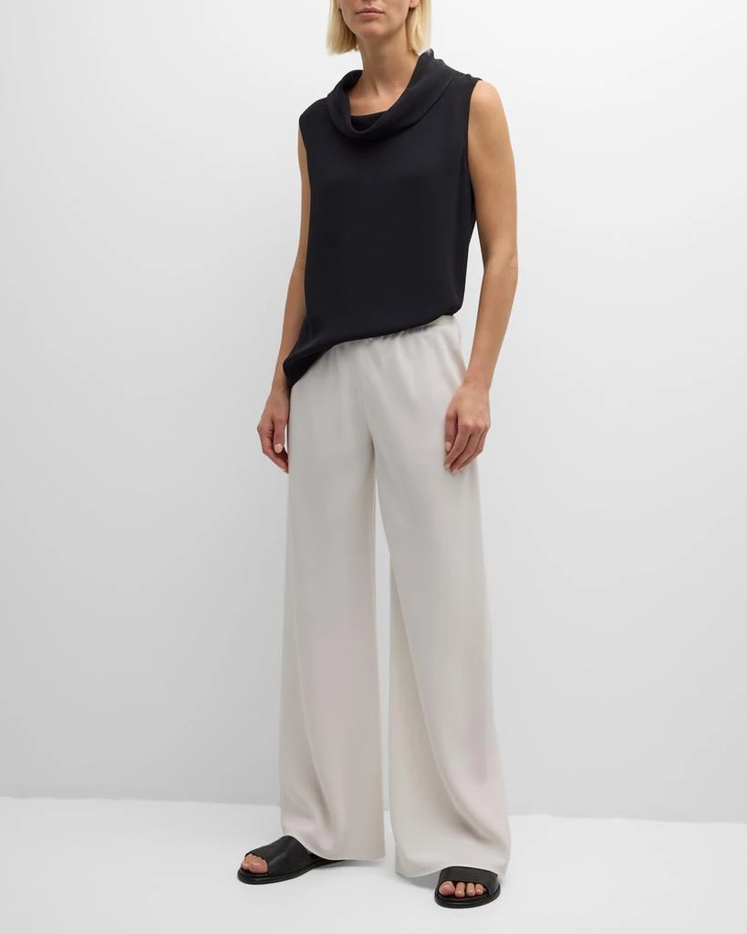 The Row Gala Wide-Leg Crepe Pants 3