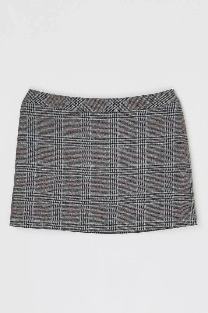 Shop Vintage Y2k Dark Brown Plaid Mini Skirt on Sale at