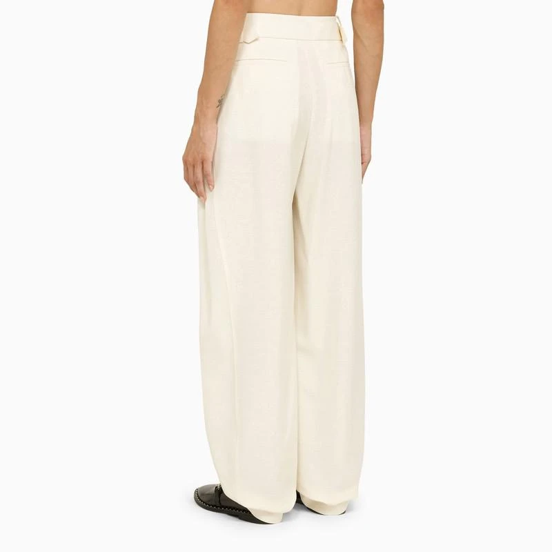 Stella McCartney Cream wool baggy trousers 4