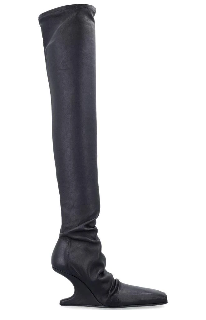 Rick Owens Rick Owens Square Toe Thigh-High Length Boots 1