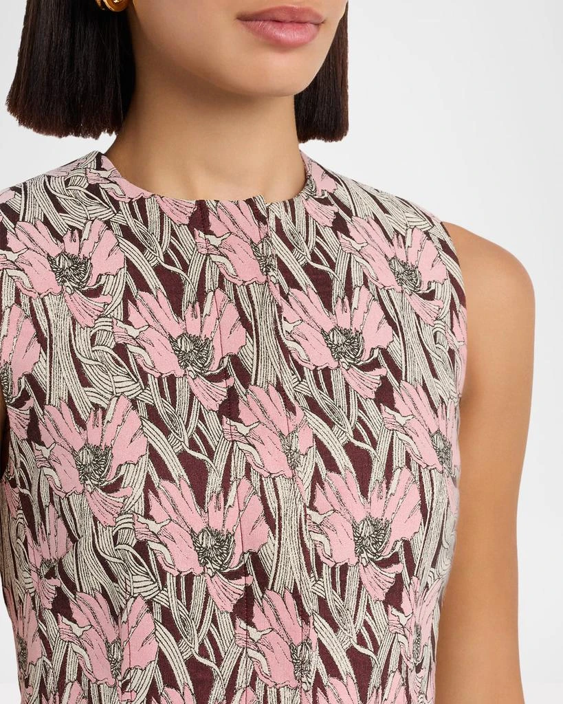 VERONICA BEARD Jessup Metallic Floral Vest 5