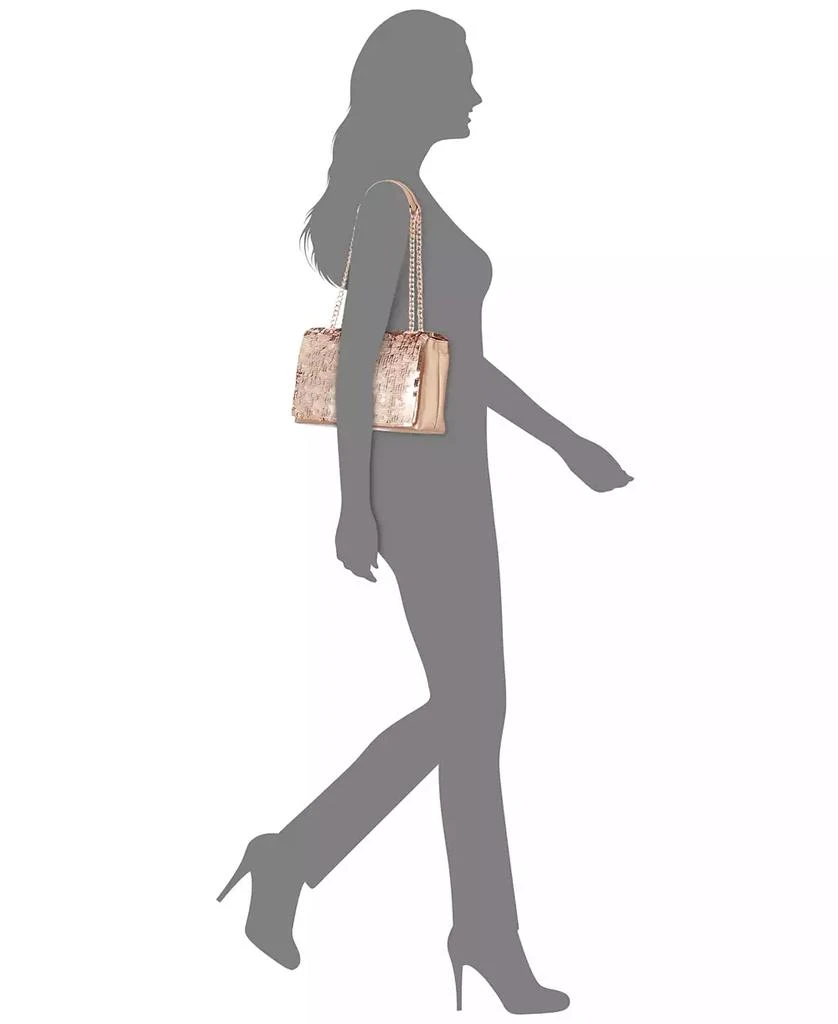 INC International Ajae Soft Sequin Top Handle Bag, Exclusively at Macy's 5