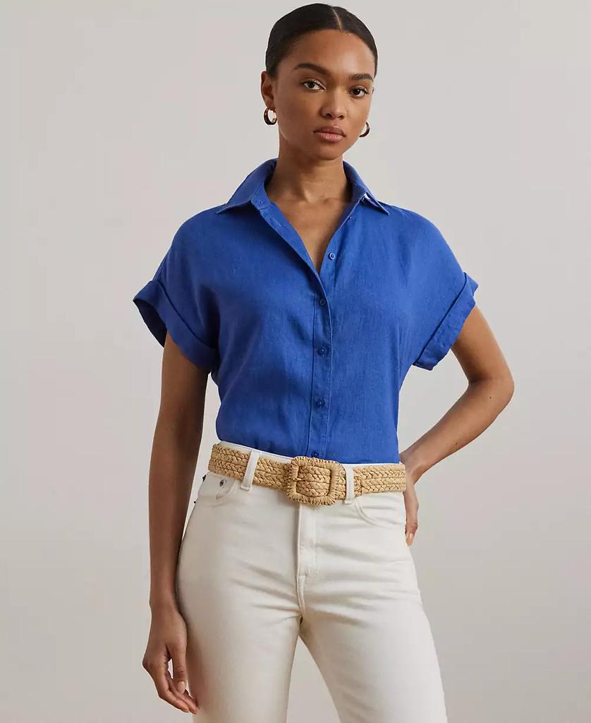 Ralph Lauren Dolman-Sleeve 100% Linen Shirt