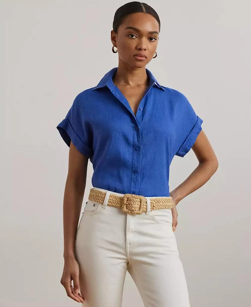 Ralph Lauren Dolman-Sleeve 100% Linen Shirt 1