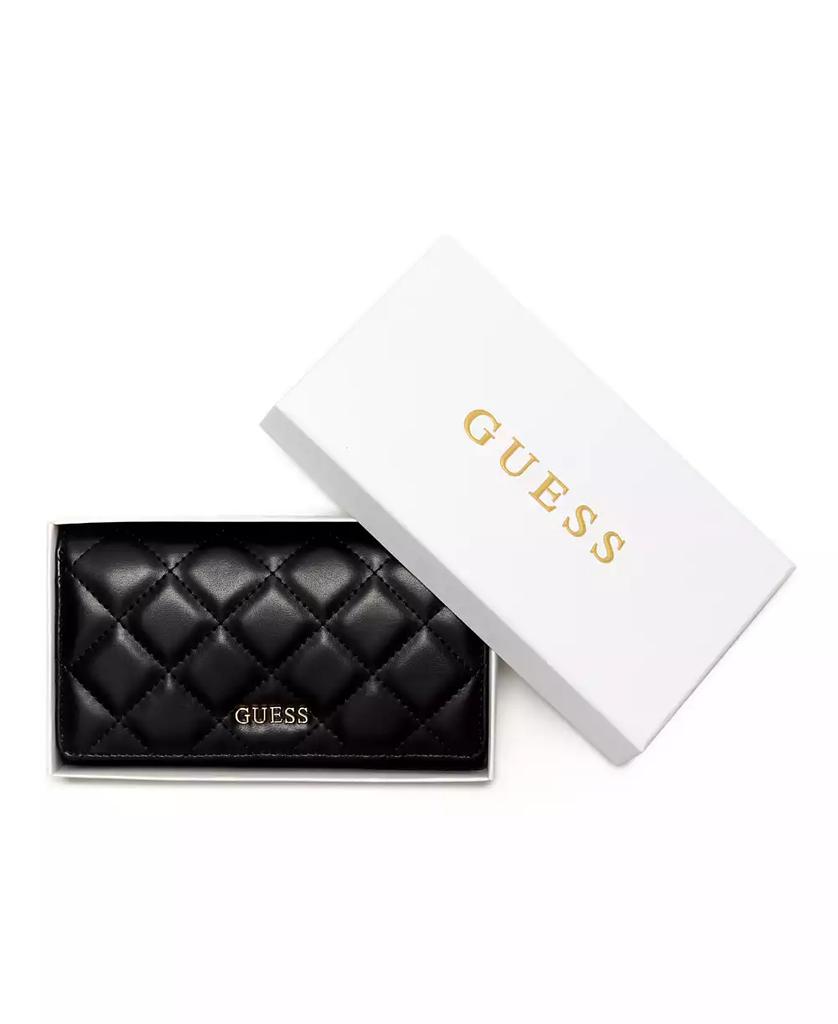 GUESS Tinsley Boxed Quilted Phone Organizer Wristlet