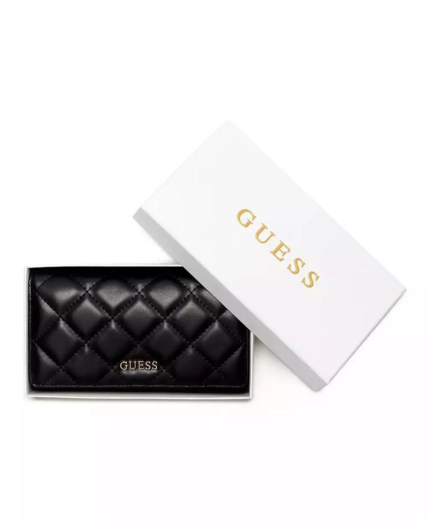 GUESS Tinsley Boxed Quilted Phone Organizer Wristlet 1
