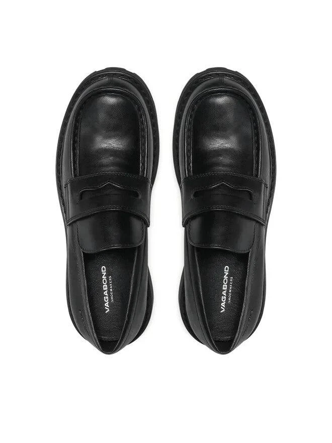 Vagabond Cosmo 2.0 5049-501-20 Flat Women's 8 Black Leather Loafers Shoes ZOGG15 6