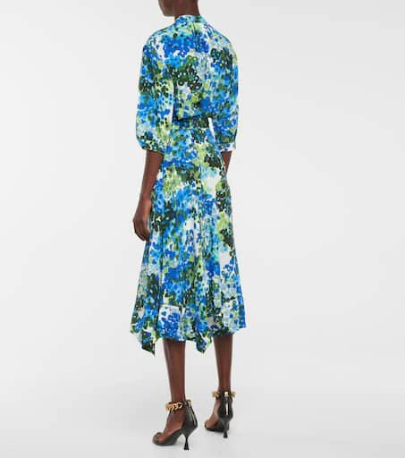 Stella McCartney Olivia floral silk shirt midi dress 3