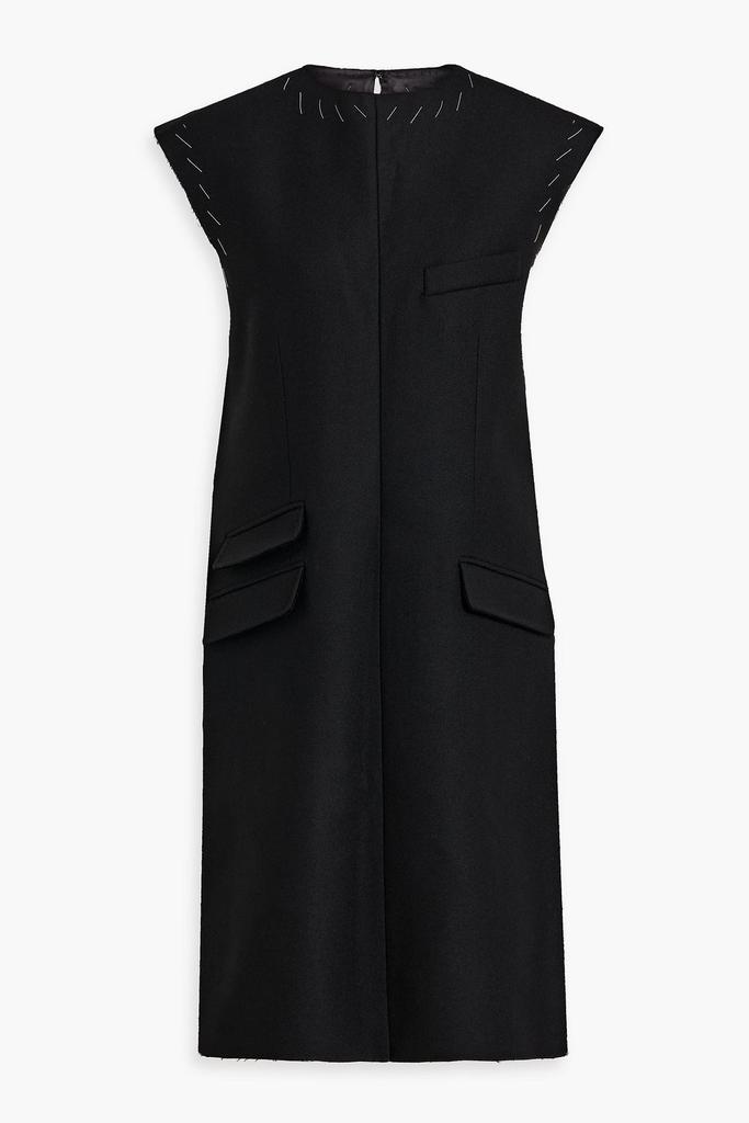 MAISON MARGIELA Wool-felt midi dress