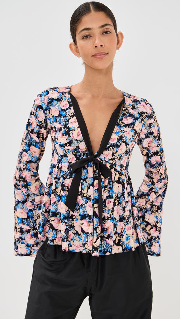 Kika Vargas Naomi Top Blush Orchid Viscose