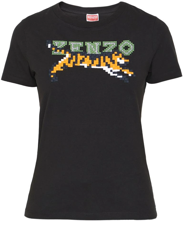 Kenzo Embroidered black t-shirt 1