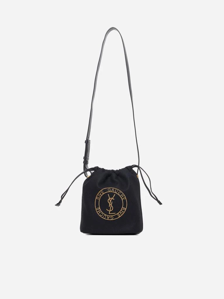 Yves Saint Laurent Stamp wool bucket bag 1