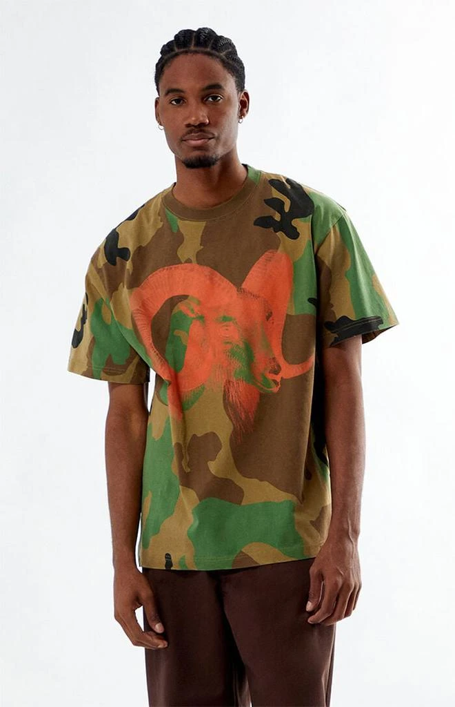 PacSun Washed Camo Animal T-Shirt 1
