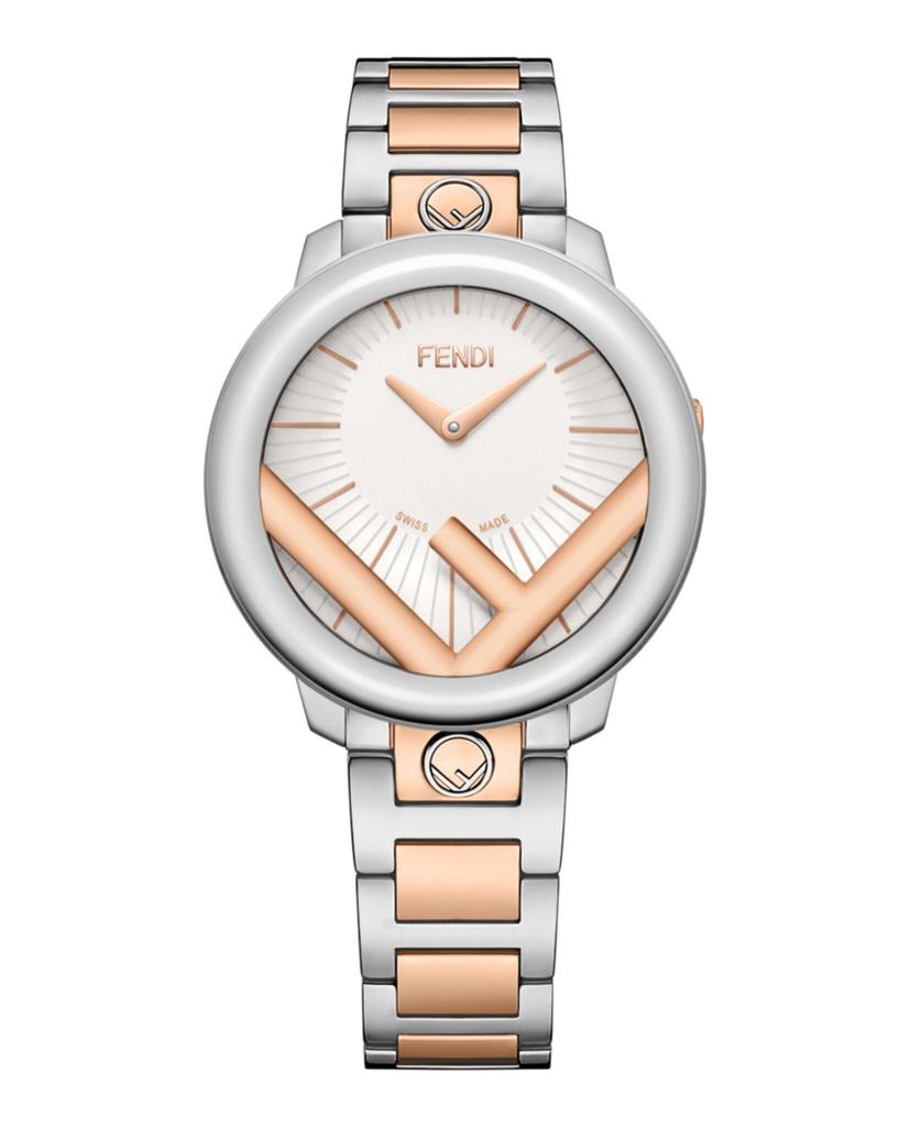 Fendi 28MM Run Away Stainless Steel, Ion-Plated Rose Gold