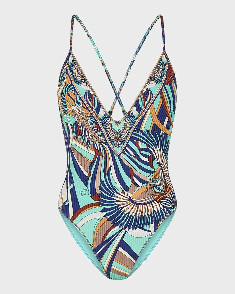 Camilla Oasis Oracle V-Neck One-Piece Swimsuit 1