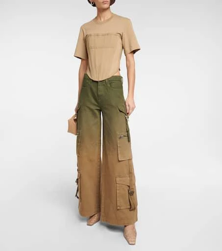 Dion Lee High-rise cotton cargo pants 2