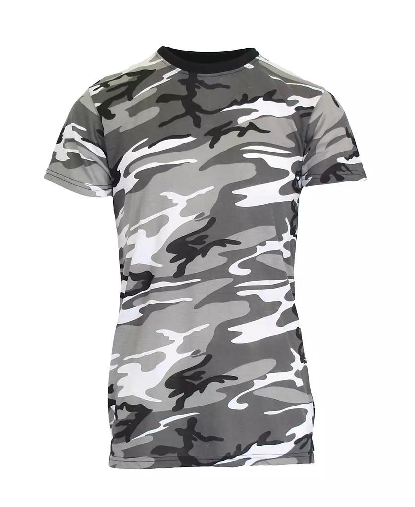 Galaxy By Harvic Men's Camo Printed Short Sleeve Crew Neck T-shirt