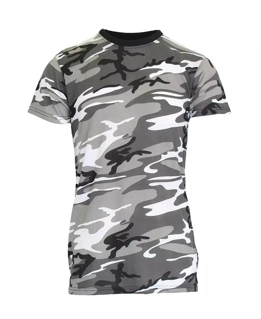 Galaxy By Harvic Men's Camo Printed Short Sleeve Crew Neck T-shirt 1
