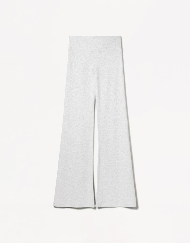 Bershka Bershka flared trousers in grey