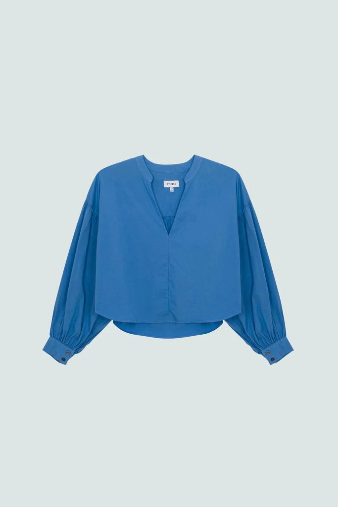Pistola Denim Lou Puff Sleeve Shirt - Blue Belle 6