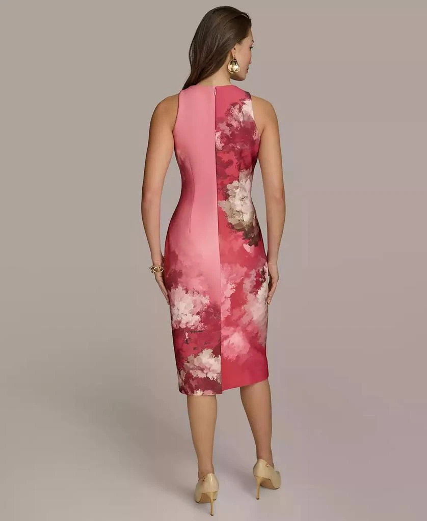 Donna Karan Women's Floral-Print Midi Sheath Dress 4
