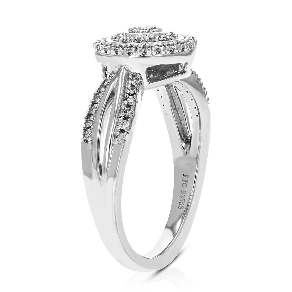 Vir Jewels 1/4 cttw Round Lab Grown Diamond Engagement Ring For Women .925 Sterling Silver