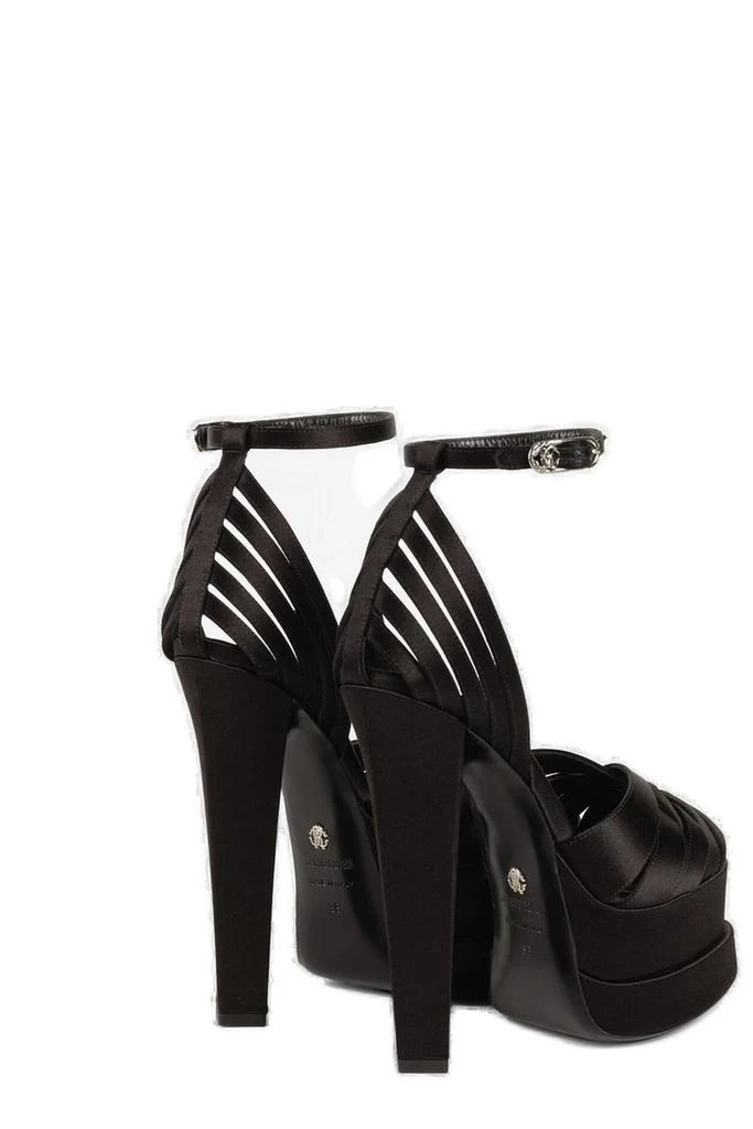 Roberto Cavalli Roberto Cavalli Caged Platform Ankle-Strap Pumps 3
