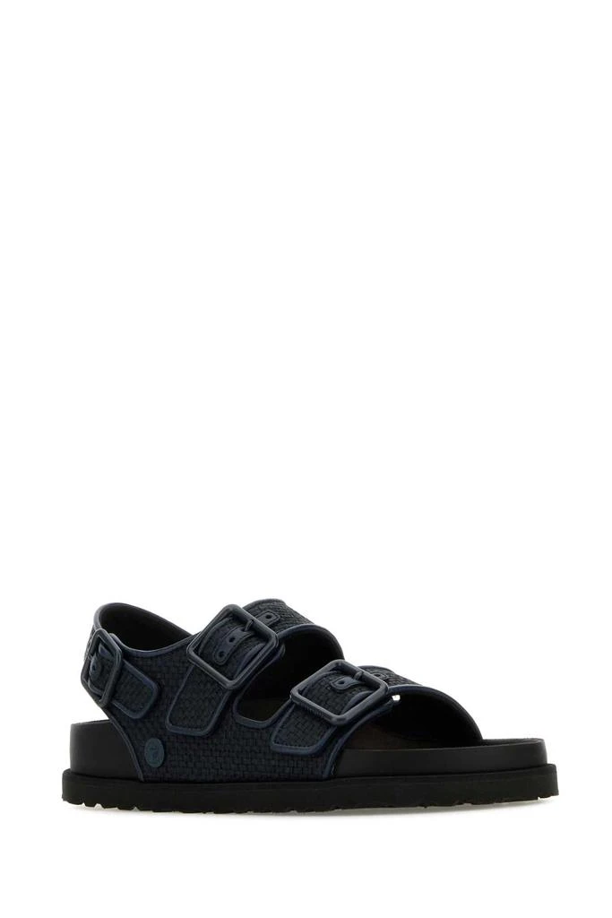Birkenstock 1774 Navy Blue Raffia Milano Sandals 2