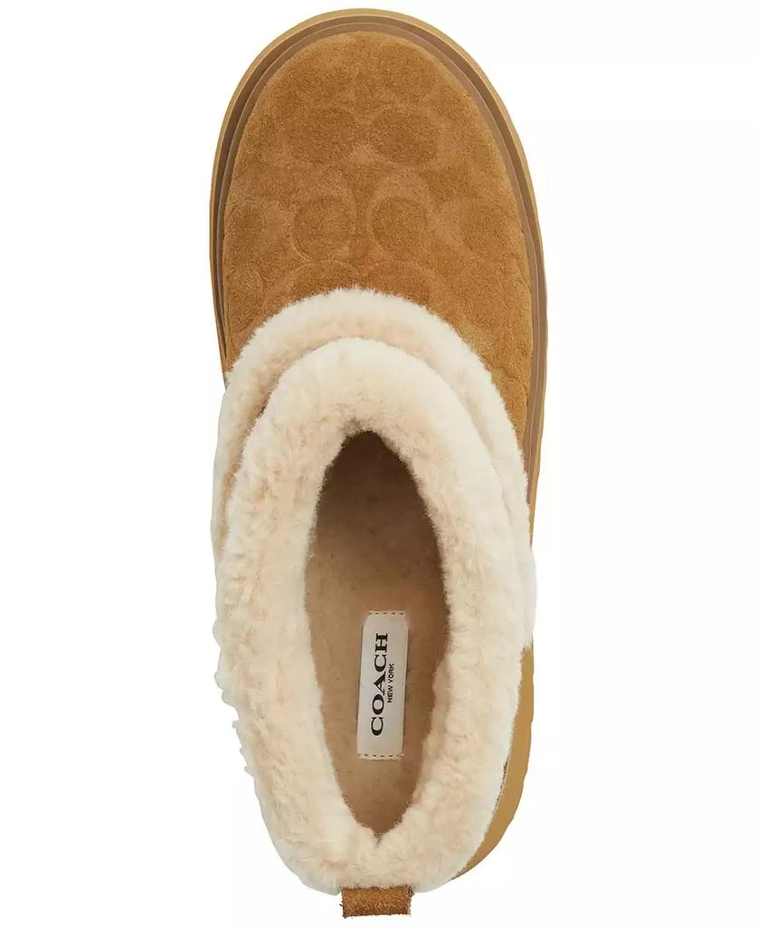Coach Christina Signature Shearling Booties 4