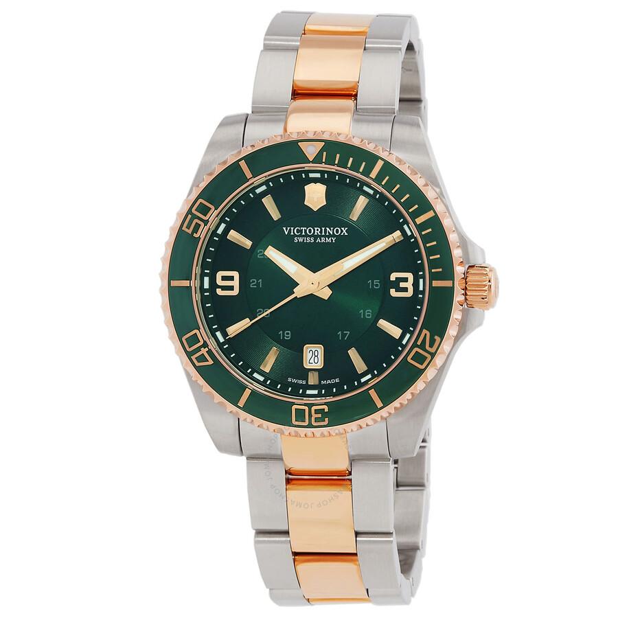 Victorinox Maverick Large Quartz Green Dial Men's Watch 242008