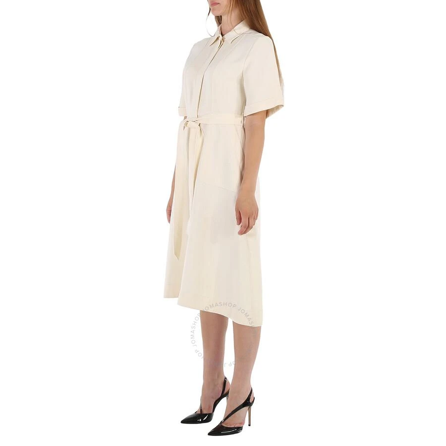 Burberry Off White Short Sleeve Structured Dress 2