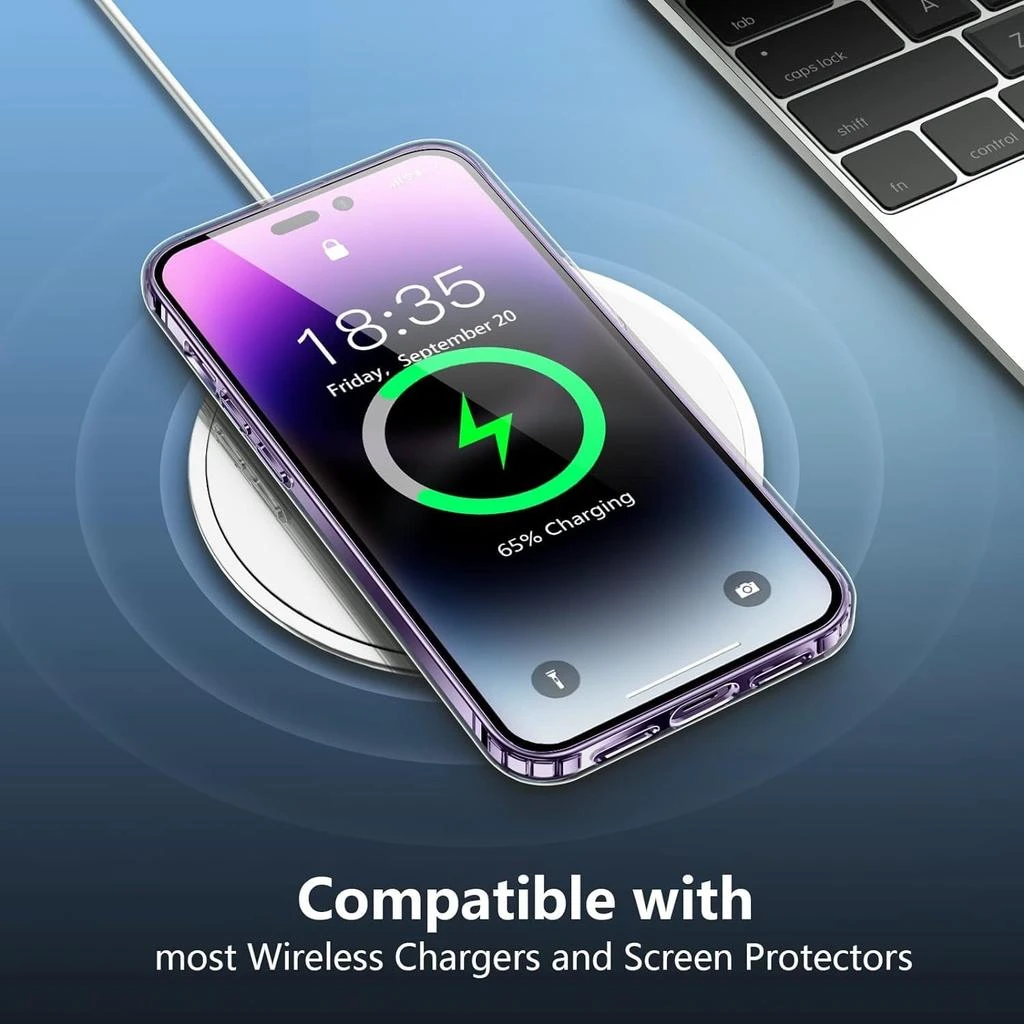 ENTRONIX Entronix Bundle Compatible with iPhone 13 Pro Max - [Soft] TPU Clear Case, 2 Clear Screen Protector 
2 Camera Lens Protectors 6