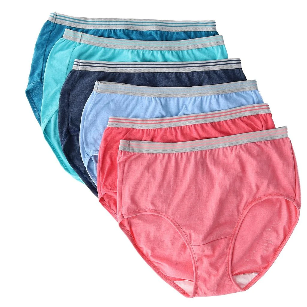 The Loom Women
s Heather Brief Underwear (6 Pair Pack) 1
