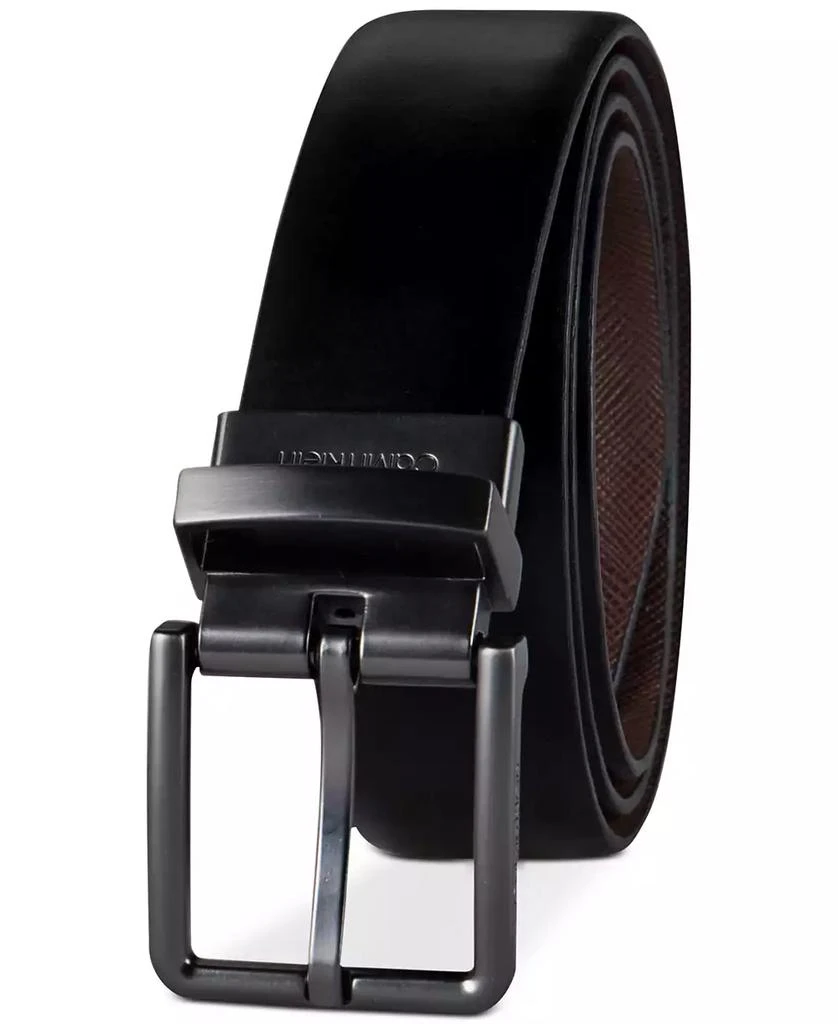 Calvin Klein Men's Reversible Textured Dress Belt, Created for Macy's 2