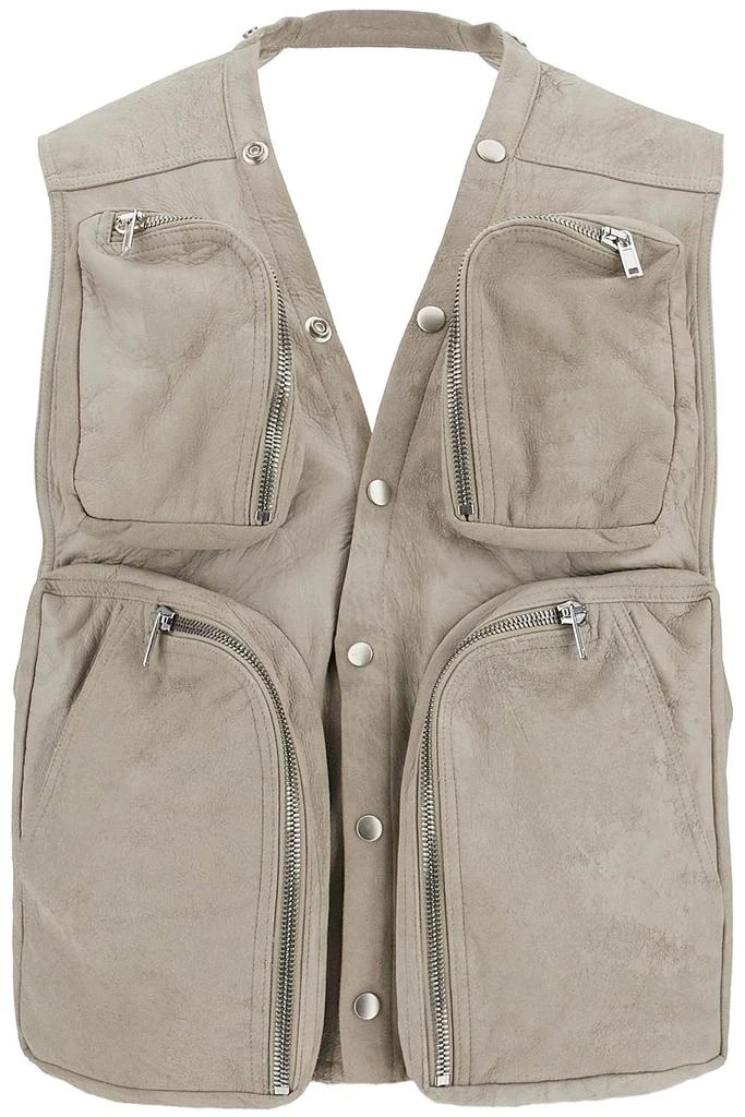 Rick Owens nappa leather cargo vest for 1