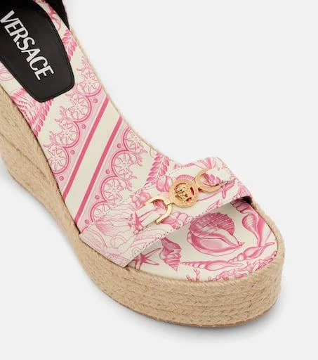 Versace Medusa
95 leather espadrille wedges 5