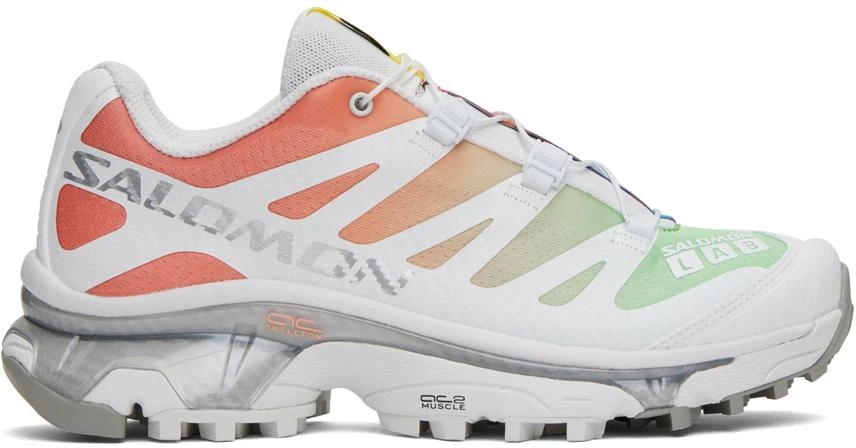 Salomon White & Green XT-4 OG Sneakers 1